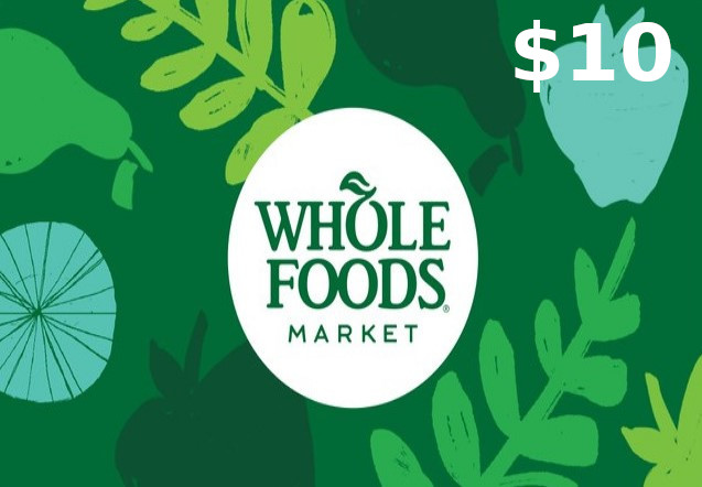 Whole Foods Market $10 Gift Card US, 6.78 usd
