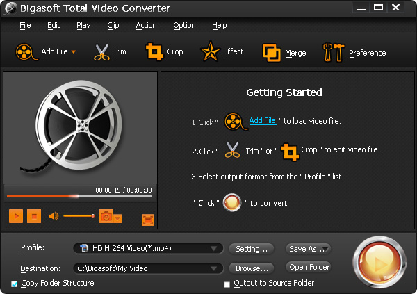 Bigasoft Total Video Converter PC CD Key, 5.03 usd
