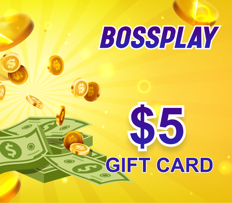 BossPlay 5 Credits Gift Card, 6.23 usd