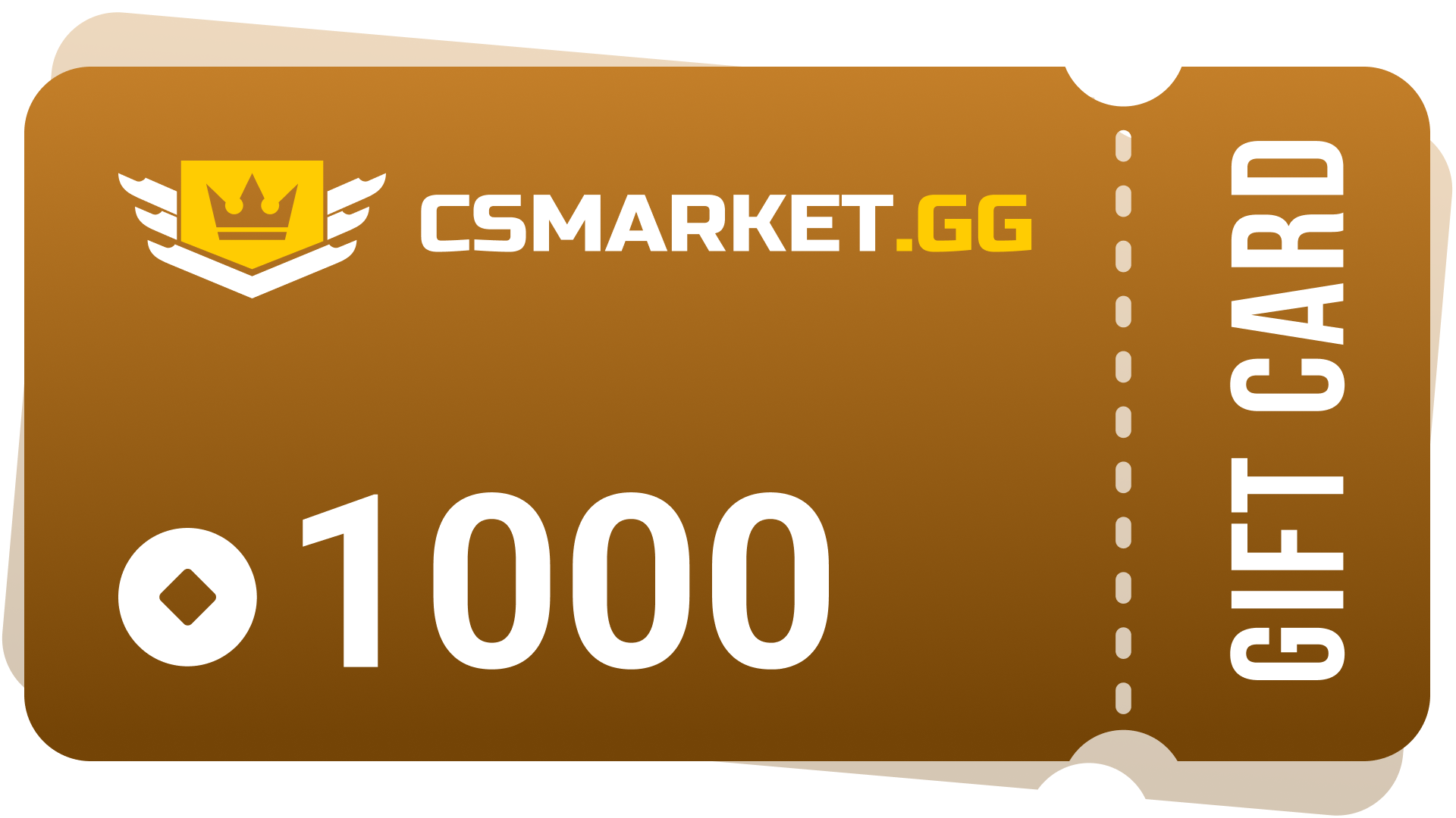 CSMARKET.GG 1000 Gems Gift Card, 669.33 usd