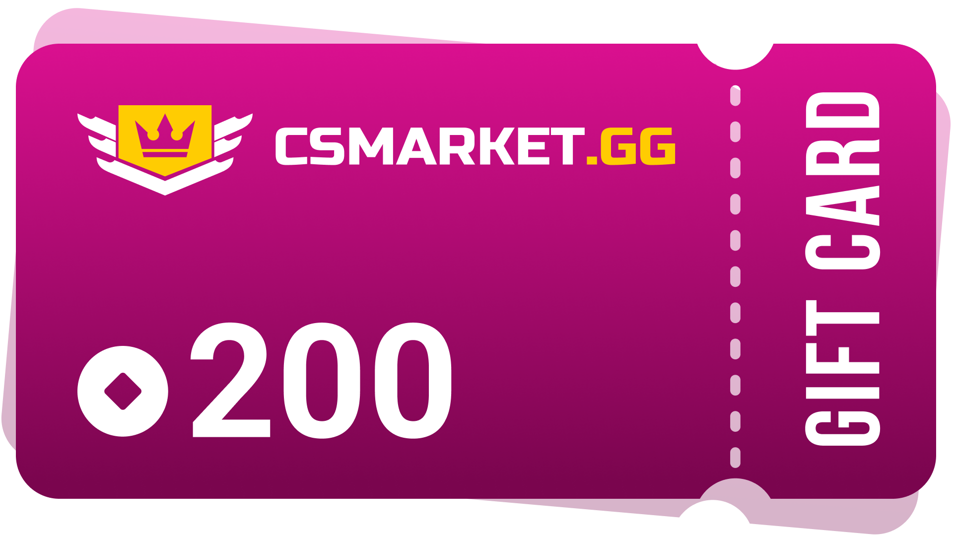 CSMARKET.GG 200 Gems Gift Card, 136.28 usd