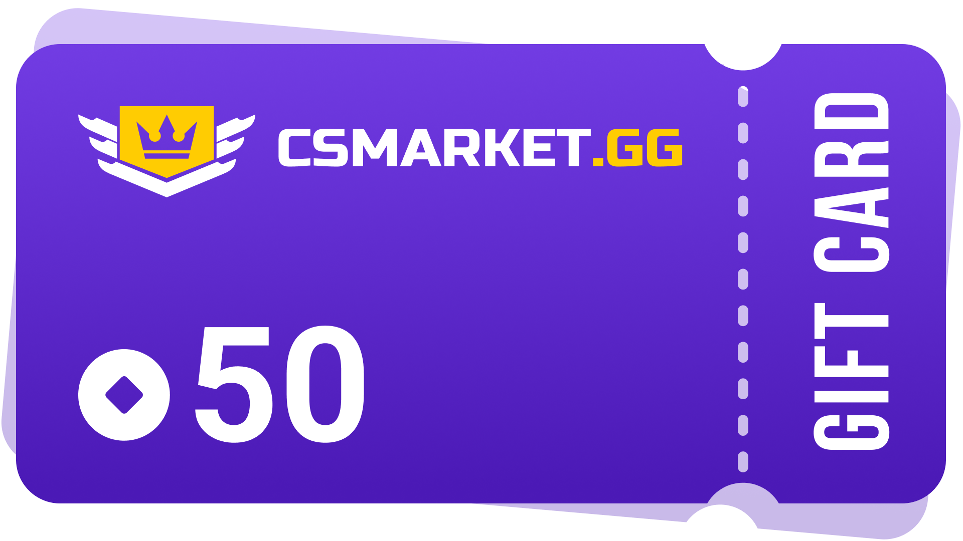 CSMARKET.GG 50 Gems Gift Card, 34.22 usd