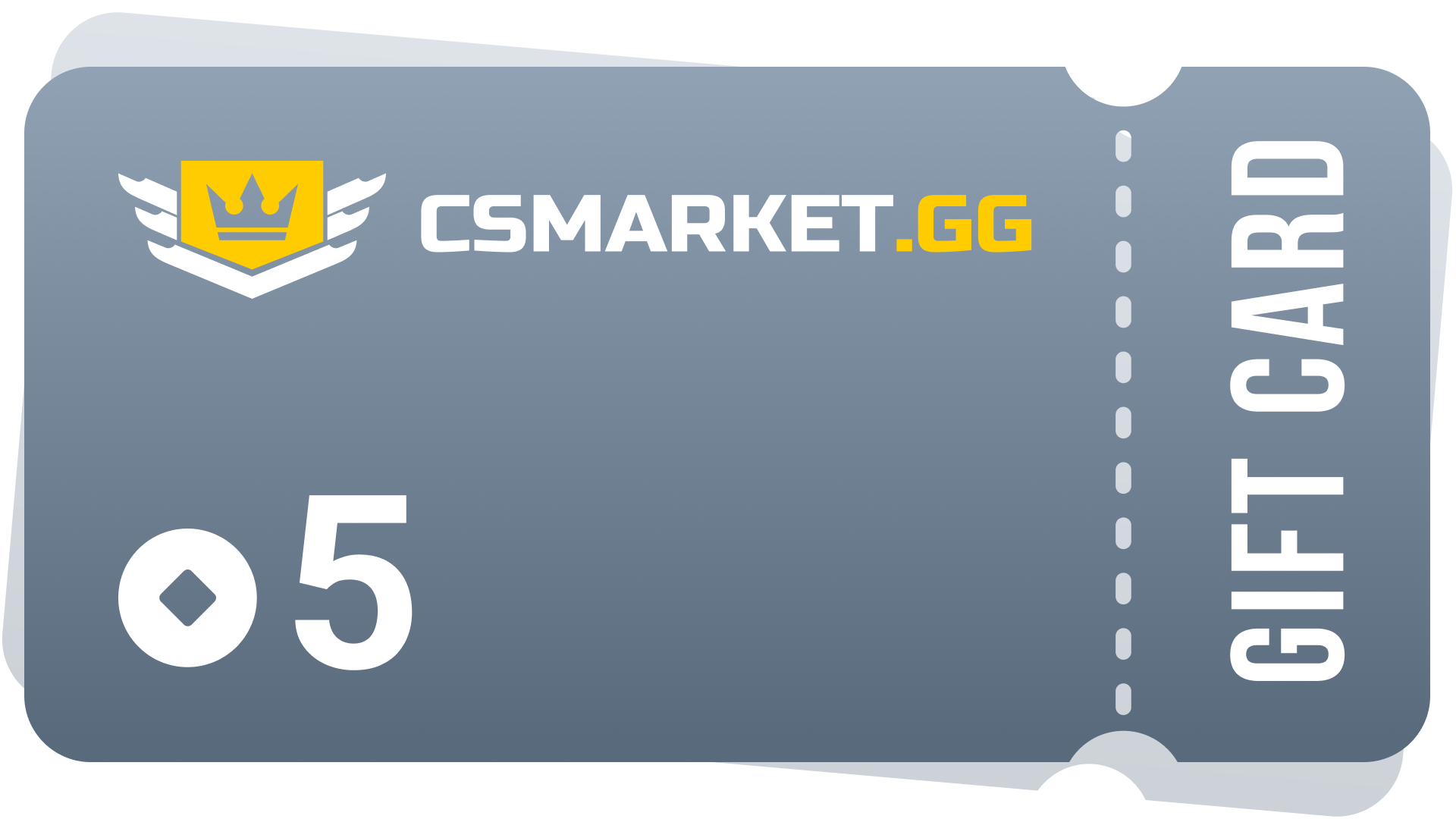CSMARKET.GG 5 Gems Gift Card, 3.55 usd