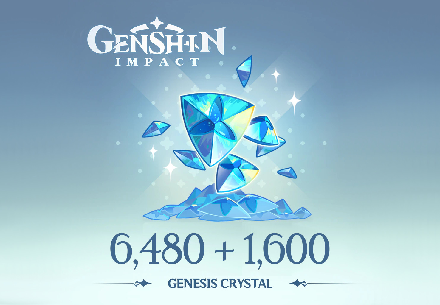 Genshin Impact - 6,480 + 1,600 Genesis Crystals Reidos Voucher, 107.29 usd