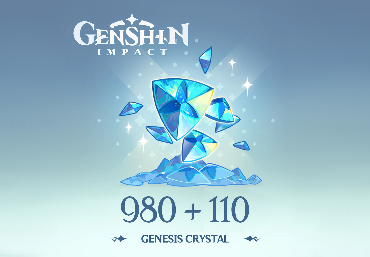Genshin Impact - 980 + 110 Genesis Crystals Reidos Voucher, 17.23 usd