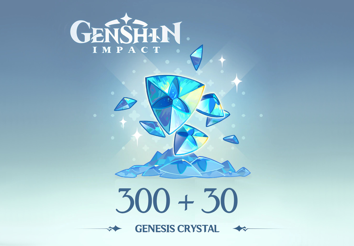 Genshin Impact - 300 + 30 Genesis Crystals Reidos Voucher, 5.37 usd