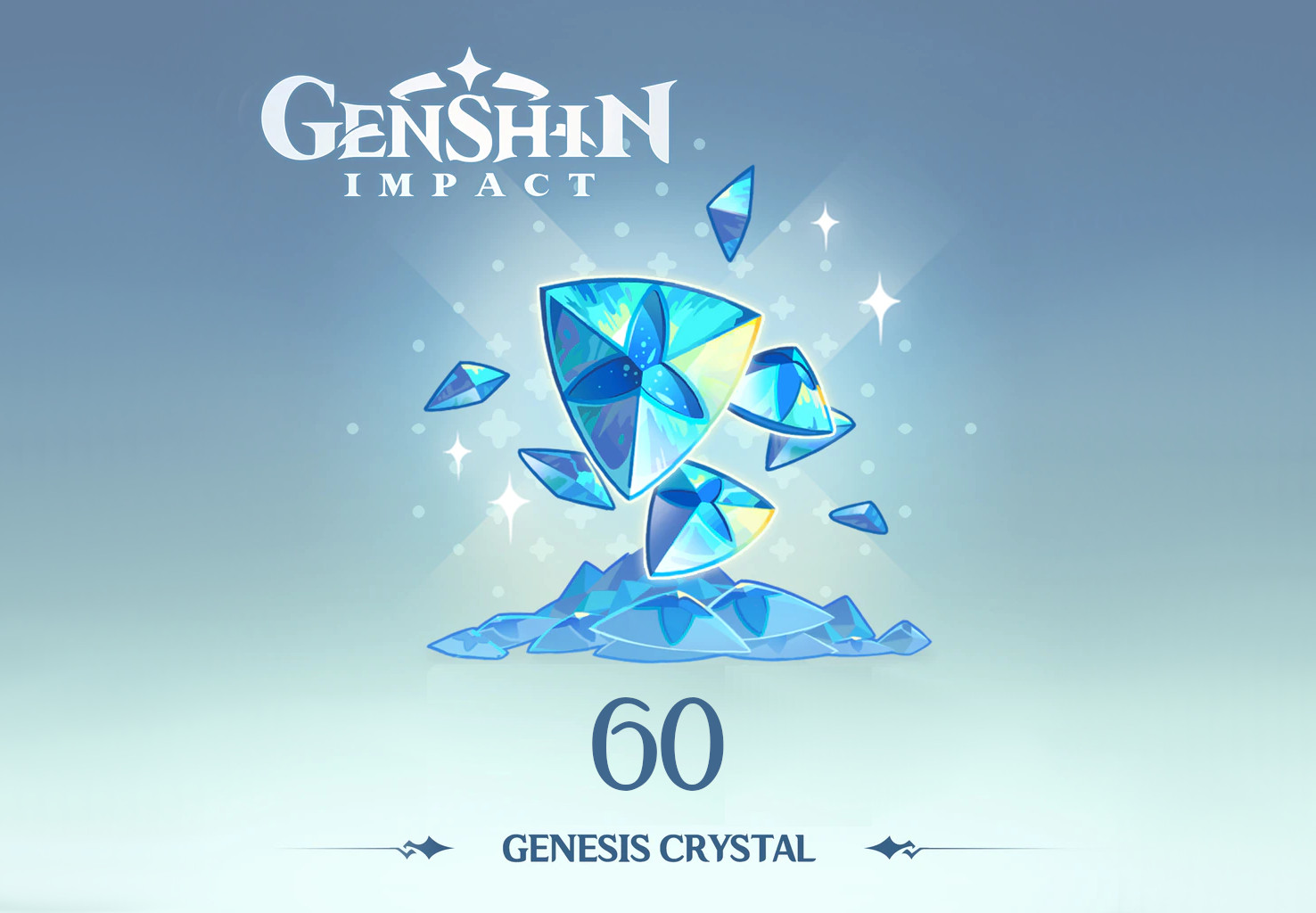 Genshin Impact - 60 Genesis Crystals Reidos Voucher, 1.32 usd