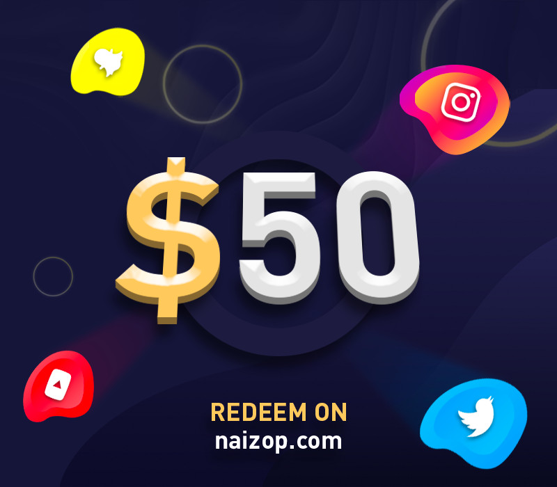 Naizop 50 USD Gift Card, 66.09 usd
