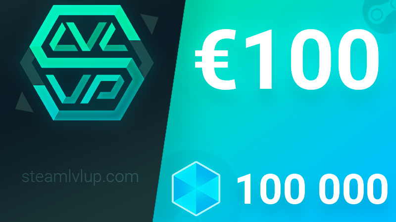 SteamlvlUP €100 Gift Code, 97.8 usd