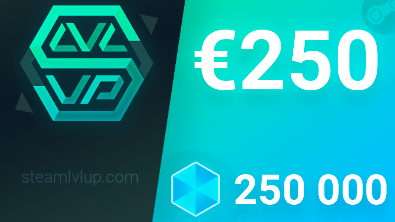 SteamlvlUP €250 Gift Code, 244.24 usd