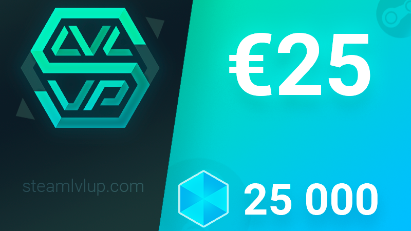 SteamlvlUP €25 Gift Code, 26.1 usd