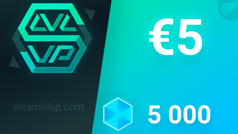 SteamlvlUP €5 Gift Code, 5.36 usd