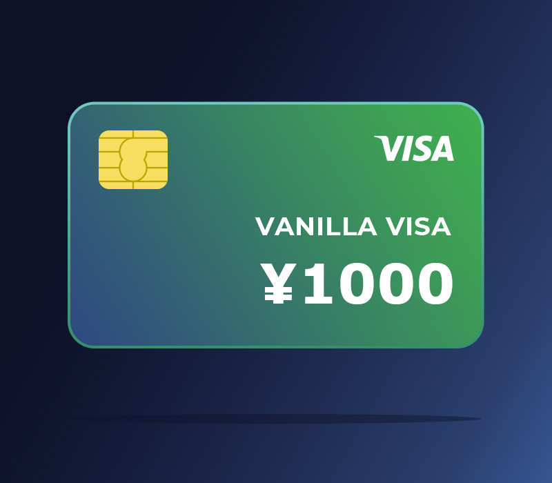 Vanilla VISA ¥1000 JP, 8.4 usd