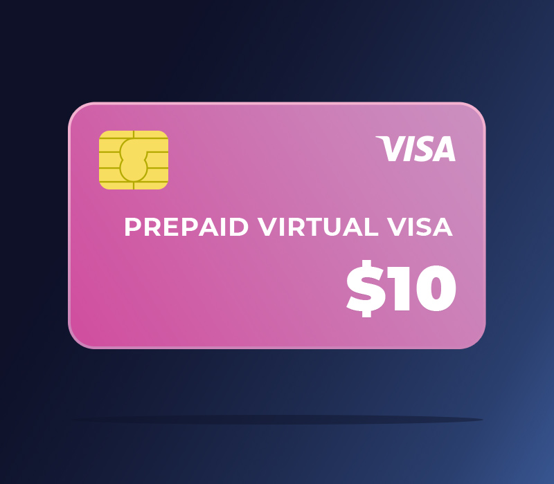 Prepaid Virtual VISA $10, 12.92 usd